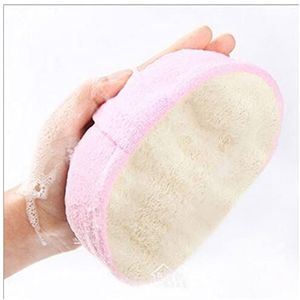 Douche Bad Bladerdeeg Snoep kleur verse natuurlijke loofah spa lichaam effectieve exfoliator scrubber pad spons gezicht bodybad douche Bad Bal