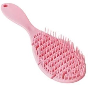 Vierkant Hol Haar Hoofdhuid Massage Kam Haarborstel Antistatisch Nat Droog Krullend Ontklitter Haarborstel Nylon Salon Haarstyling Tools(Hollow comb B)
