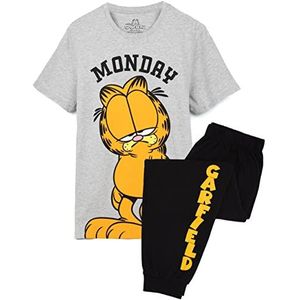 Garfield Mens Pyjamas Volwassenen Lazy Monday Cat Movie T-shirt broek PJS XXL