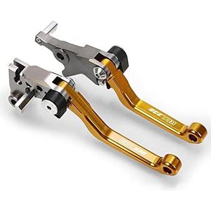 Voor K &awasaki KLX230 KLX 230 2020 aluminium CNC aluminium remkoppelingshendel voor motorcross fiets, opvouwbare hendel, draaihendel voor motoraccessoires (goud)
