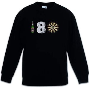Urban Backwoods 180 Darts Kinderen Jongens Meisjes Sweatshirt Pullover Trui Zwart Maat 10 Jaar
