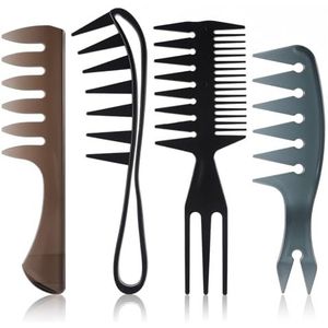 Xushengsheng Styling Kam Set Brede Tandkam Styling Set Dubbelzijdige Staart Kam Salon Kappers Kappers