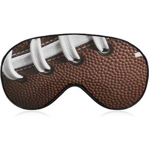 Slaapmasker, zacht, comfortabel oogmasker met verstelbare riem, oogbedekking, Amerikaans voetbal, veters, oogschaduw voor mannen, vrouwen, werk, reizen