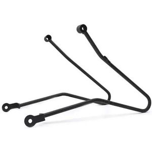 Bagagerek Achter Voor Bonneville T100 Voor Retro Motorfiets Metalen Rek Motorfiets Pannier Rail Zadeltas Ondersteuningsbeugel(Black)