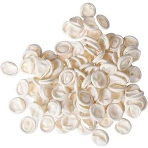 Vingertop Rubber Bescherm, Wegwerpvingercondooms van natuurlijk rubberlatex, verpakking van 100 stuks, wit, 5 x 1,8 cm (1,97 x 0,71 inch), for elektronica
