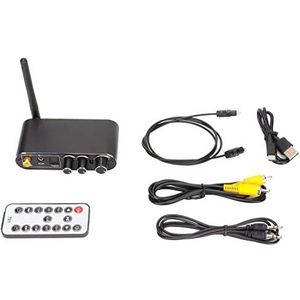 Digitaal Naar Analoog Audioconverter met Bluetooth 5.0, 2 Apparaten Aansluiten DAC-converter Ondersteunt 3,5 Mm-poort, Audioadapter Ondersteunt Volumeregeling Muziek Schakelen