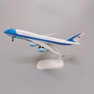 Vliegtuigmodel Vliegtuig Speelgoedvliegtuigmodel USA Verenigde Staten AIR FORCE ONE Airlines Boeing 747 B747-400 Airways Diecast Vliegtuig Model Vliegtuig Vliegtuigen Metaallegering Vliegtuig (Groott