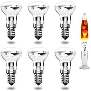 Bonlux SES Gloeilamp, 40 W, E14 R39, reflectorlamp, vervanging voor Lava Lite lamp (warm licht, 6 stuks)