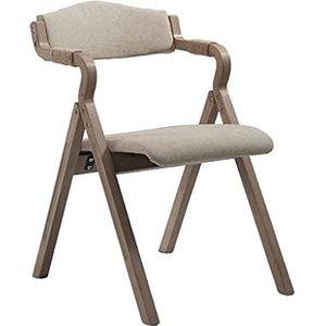 klapstoel Draagbare klapstoel linnen massief houten rugstoel afneembare stoel antislip vloermat evenementstoel klapstoel voor thuis draagbaar