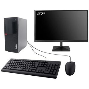 PC Lenovo ThinkCentre M920t 27 inch Intel I5-8400 RAM 64 GB SSD 480 GB W11 WiFi (gereviseerd)