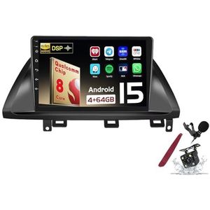 Android 15 Autoradio Sat Navi voor H-onda Odyssey (2005-2010) 9 Inch Touchscreen Multimedia Speler met Draadloze Carplay GPS Navigatie FM RDS Bluetooth 5G-WiFi SWC DSP,M120s