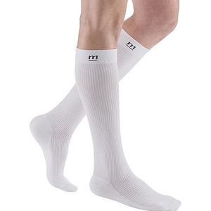 medi mediven active compressiekousen | Compressie-kniekousen met hielversterking | KKL 2 | Wit | Maat: I | Gesl. Kant | Normaal