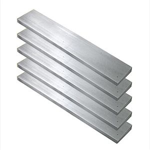 Vierkante Aluminium Flat Bar, 5 stuks aluminium platte staaf 6061 massief molenvoorraad, lengte 500 mm dikte 2/3/4 mm / 2 mm * 25 mm * 500 mm (Size : 2mm*25mm*500mm)