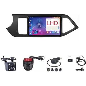 Android Double Din Car Stereo 9 Inch Touchscreen Autoradio Autotoebehoren Multimedia Stuurwielbediening met Navigatie Plug And Play Voor Kia Morning 2 picanto 2011-2017 (Size : M700S 4G+WIFI 8G+128