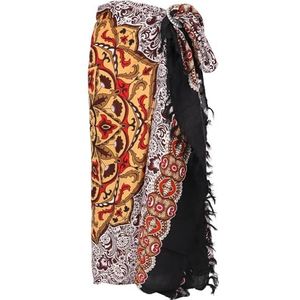 Guru-Shop, Sarong, Wikkelrok, Sarong-jurk, Sarong, Rood, Synthetisch, Size:One Size, 160x115 cm, Sarongs, Strandlakens