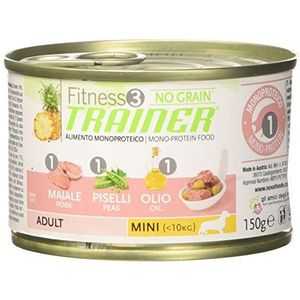 Natural Trainer Mini Varkensvlees, Erwten, Olie, 150 g