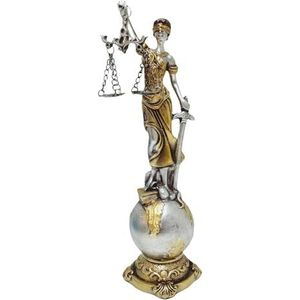 syayw Hars Justitie Lady Standbeeld - Decoratie Godin Van Justitie, Justitie Dame Standbeeld, Griekse Romeinse Engel Blinde Gerechtigheid Standbeelden voor Woonkamer, Slaapkamer, Huis,
