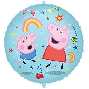 Procos 93038 - folieballon Peppa Pig, grootte 46 cm, helium, lucht, verjaardag, decoratie, feest