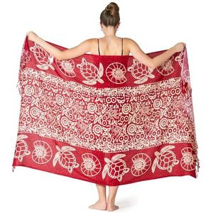 PANASIAM Sarong ATLANTIC, red, XL