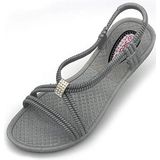 Sandalen - Grijs - Synthetisch - Zonder Sluiting