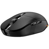 Draadloze oplaadbare gamingmuis, 3200 DPI, Bluetooth/2.4G, 7-kleuren LED, 8 achtergrondverlichtingsmodi, 6 knoppen, instelbare DPI met AI Copilot, zwart