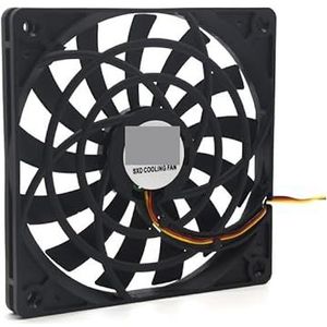 1 stuk voor SXDOOL 12mm ventilator 120x120x12mm 12cm 120m DC 12V 3-pins 1400RPM koeling voor computerbehuizing 1212S12S 12012