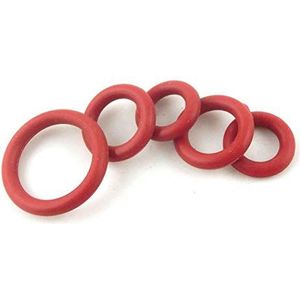Pangocho JINchao-O-Ring Afdichtingsring 200 stks Rode Silicon Rubber O-ringen Seals, O Ringen Afdichtingen Pakkingring, 1.9mm Dikte 6-16mm OD, Rubber (Kleur: Oranje, Maat: 7x3.2x1.9mm)