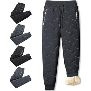 Fleeceactive - Unisex Fleece-Lined Waterproof Pants, Snow Pants,Fleece Lined Pants Men (5XL,A-gray)