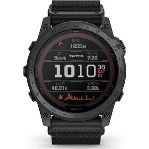 Garmin tactix® 7 - Pro Ballistics Edition Tactisch horloge met GPS en zonne-energie met Applied Ballistics en nylon armband nr. 010-02704-21