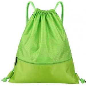 Outdoor Sport Sporttas Dikke Touw Bal Tas Universele Fitness Tas met Trekkoord Grote Capaciteit Nylon Waterdichte Rits Rugzak-Groen