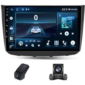 Android autoradio 2 Din geldt voor Mercedes-Benz Vito 2 Viano 2 W639 2003-2015 met Draadloze Carplay Android Auto GPS 10 inch met FM+ Achteruitrijcamera/Stuurwielbediening ADAS DVR(X2)