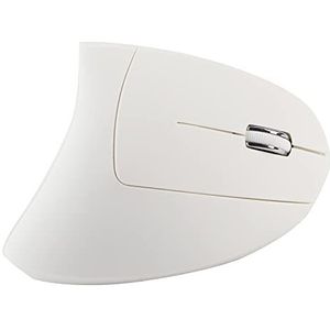 Draadloze verticale muis, 2,4 GHz optische 1600 DPI draadloze ergonomische verticale gamingmuis Non-delay voor laptop, pc, computer, desktop, notebook(wit)