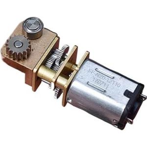 LIUCH Mini N20 tandwielmotor 3D-printen Pinter Pen reductiemotor Turbo Worm volledig metalen tandwielkast haaks DC 3V 3.7V 5V lage snelheid