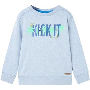 Kindertrui 92 gemêleerd zachtblauw