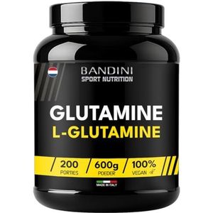 Bandini® Pure L-Glutamine Poeder 600g - Aminozuur nuttig voor intensieve fysieke inspanning - Glutamine POEDER 100% Veganistisch