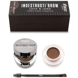 BPerfect Cosmetics - Indestructi’Brow Lock & Load Eyebrow Pomade & Powder Duo - Dark Brown