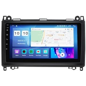 Android 12.0 Car Stereo 9 ""Touch Screen auto audio speler bluetooth stuurwielbediening Voor M-Class GL-Class 2005-2009 auto speler Ondersteunt CarAutoPlay PIP GPS Navigatie Backup Camera (Size : 4+WI