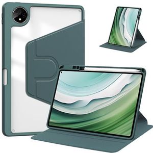 Tablet PC-hoes Doorzichtige achterkant compatibel met Huawei MatePad Pro 11 (2024) met penhouder, 360 graden draaibare standaard Folio Flip Smart Tablet Cover Auto Sleep/Wake Tablet Case Bescherming(D