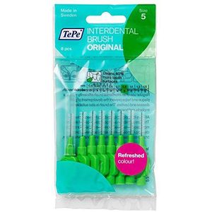 Tepe - Interdentale Borstels - Groen - Inhoud 1x8 - Draaddiameter 0,8 mm