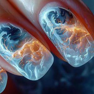 24 Stuks Vierkante Press-On Nagels Lijmen Op Franse Nep Ontwerpen Valse Kunstmatige Geschenken Voor Vrouwen En Gi Ontwerp Valse Nail