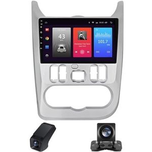 Android 14 autoradio geldt voor Renault Logan 1 Sandero 2009-2015 Dacia Duster 2010-2017 Lada Largus 2012-2021 met Carplay Android Auto WiFi 9 inch autoradio 2Din met Bluetooth(C10 Pro)