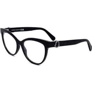 Moncler ML5166 001 SHINY BLACK 53/16/140 Vrouw Brilmonturen