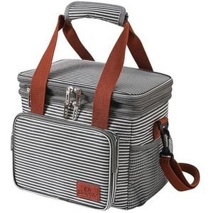 PUYEN Koelere rugzak, rugzakkoeler geïsoleerd lekvrij, geïsoleerde waterdichte rugzak, lekvrije strandkoelerrugzak, lichtgewicht, for wandelen, strand, kamperen (35L)(Color:Stripe)