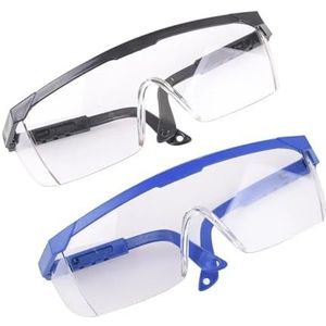 Veiligheidsbril, 3 stuks anti-spat werkveiligheidsbrillen oogbescherming laboratoriumbril beschermende industriële wind stofdichte bril fietsbril