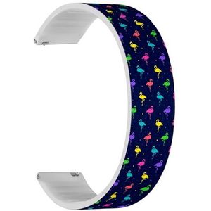 RYANUKA Solo Loop Strap Compatibel met Amazfit Bip 3, Bip 3 Pro, Bip U Pro, Bip, Bip Lite, Bip S, Bip S lite, Bip U (Vintage Flowers) Quick-Release 20 mm rekbare siliconen band band accessoire,