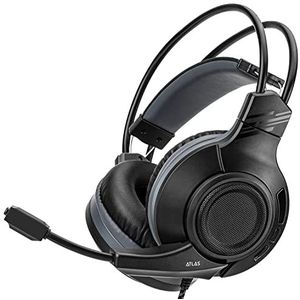 NiTHO ATLAS Gaming Hoofdtelefoon voor PS4/PS5/Switch/Xbox One/Xbox Series XS/PC/Mobile, Stereo Hoofdtelefoon met Opvouwbare Microfoon, 50mm Driver, Lichtgewicht Hoofdband met - Zwart