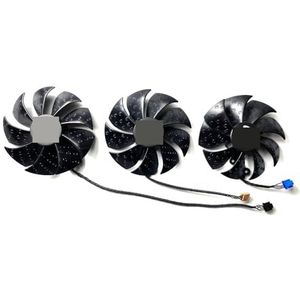 Voor EVGA voor GeForce voor RTX3060ti 3070 3070ti 3080 3080ti XC3 BLACK/ULTRA grafische kaart vervangende ventilator PLD09220S12H(Set of three fans)
