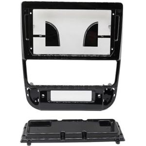 9 Inch Autoradio Fascia Frame Paneel Dashboard Kit Installatie Fascia Console Audio Bezel Gps Adapter Voor Peugeot 406 1995-2005 Interieuraccessoires(Black frame)