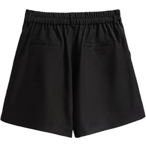 Shorts voor vrouwen losse elastische taille hoge taille wijde pijpen shorts zomerkleding, A, XXL