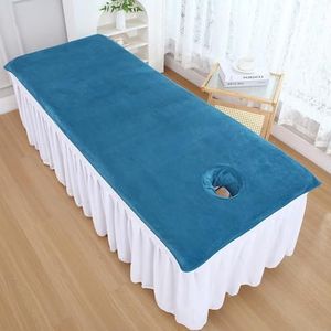 Blue/a(h),200x120cm,LDLCYCN Massage Beddengoed Microfiber Beauty Beddeksel Spa Massage Tafel Gezicht Handdoek Voor Salon Spa Therapeut Badlaken Handdoek Massage Beddeksel Machine Wasbaar